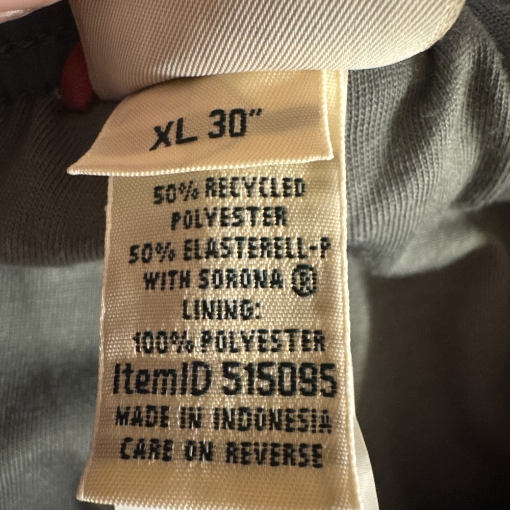 L.L Bean Blue Stretch Pants Mens Sz XL 30" Inseam Elastrell Sorona Performance - Picture 5 of 12